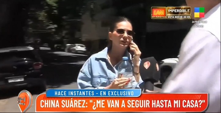 La China Suárez se enojó al ser consultada por los rumores de romance con Franco Colapinto.
