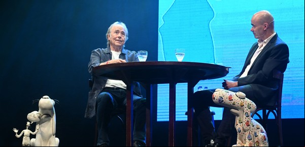 Festival Fontanarrosa: una charla deslumbrante entre Serrat y Sacheri y un anuncio que entusiasma
