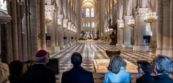 Revelan el interior de Notre Dame por primera vez desde el incendio: puro esplendor a días de su reinauguración 