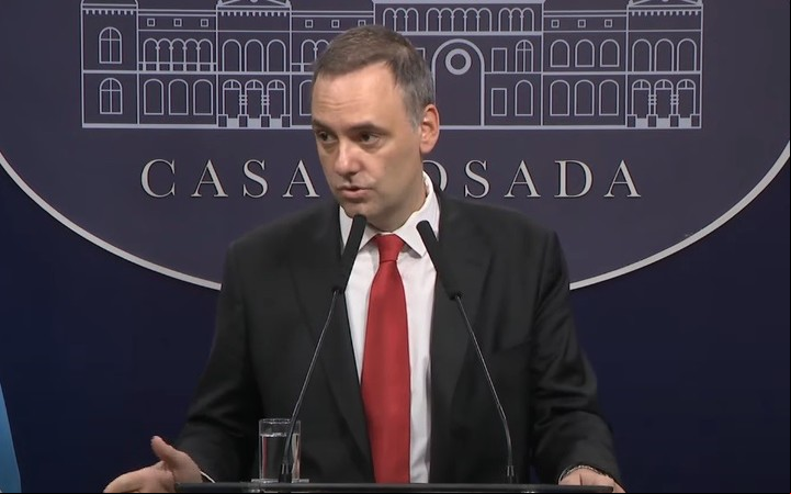 Manuel Adorni, vocero presidencial.