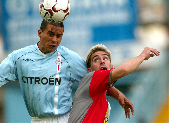 Fernando Cáceres, en Celta de Vigo. Foto: AP