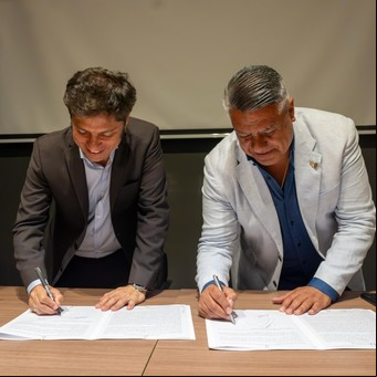 La AFA de Chiqui Tapia y otro acercamiento a Kicillof: firmó un acuerdo para transformar al Estadio Único de La Plata en la "nueva casa del fútbol argentino"