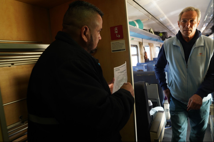 Viaje en tren a Mar del Plata
Foto Guillermo Rodríguez Adami