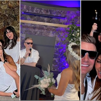 Marcela Tauro se casó con ella misma y Santiago Del Moro ofició la boda