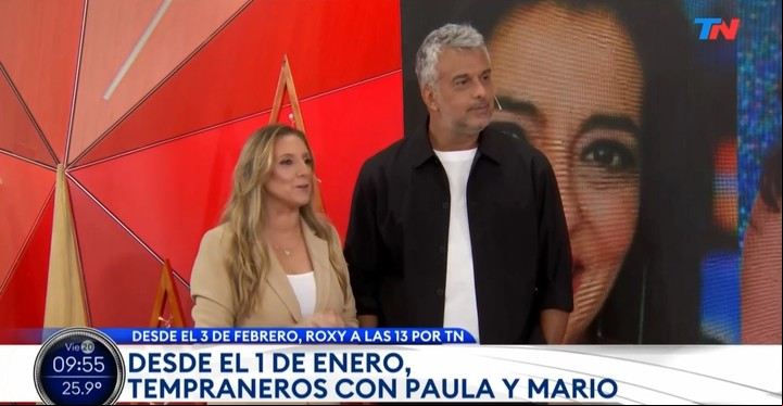 Mario Massaccesi y Paula Bernini reconocieron a Roxy Vázquez y su paso por Tempraneros (TN) con un emotivo video. | Foto: TN