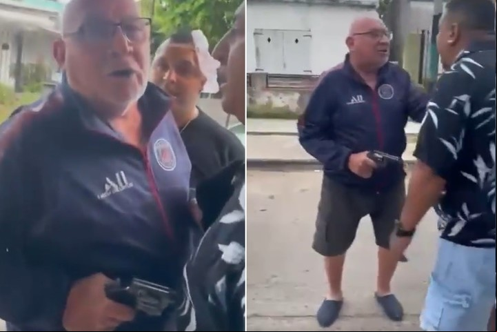 El momento del disparo fue grabado por celular.