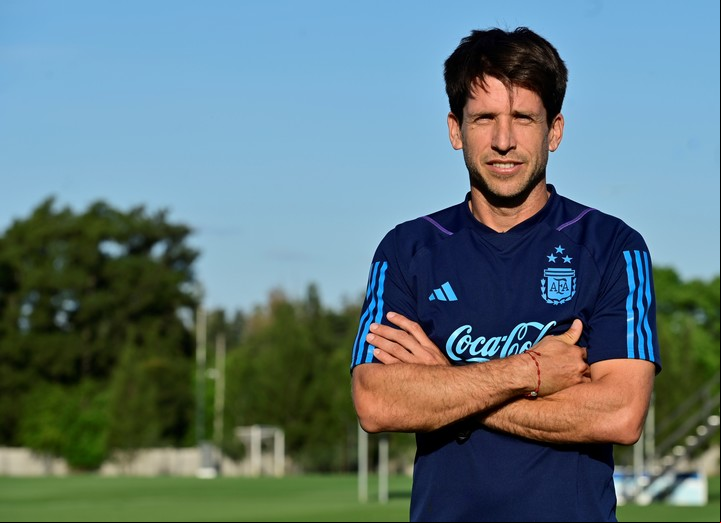 Diego Placente dirigirá por primera vez a un seleccionado sub-20 en un Campeonato Sudamericano. Foto: Matías Martín Campaya.