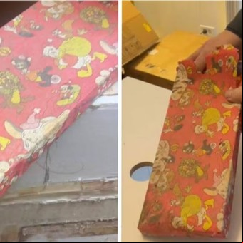 Un hombre encontró un regalo de Navidad de 1978 detrás de una pared en casa de sus padres