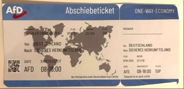 Investigan a la ultraderecha de Alemania por distribuir folletos de pasajes de avión para expulsar a los inmigrantes