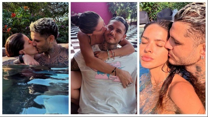 La China Suárez y Mauro Icardi se muestran en sus redes sociales.