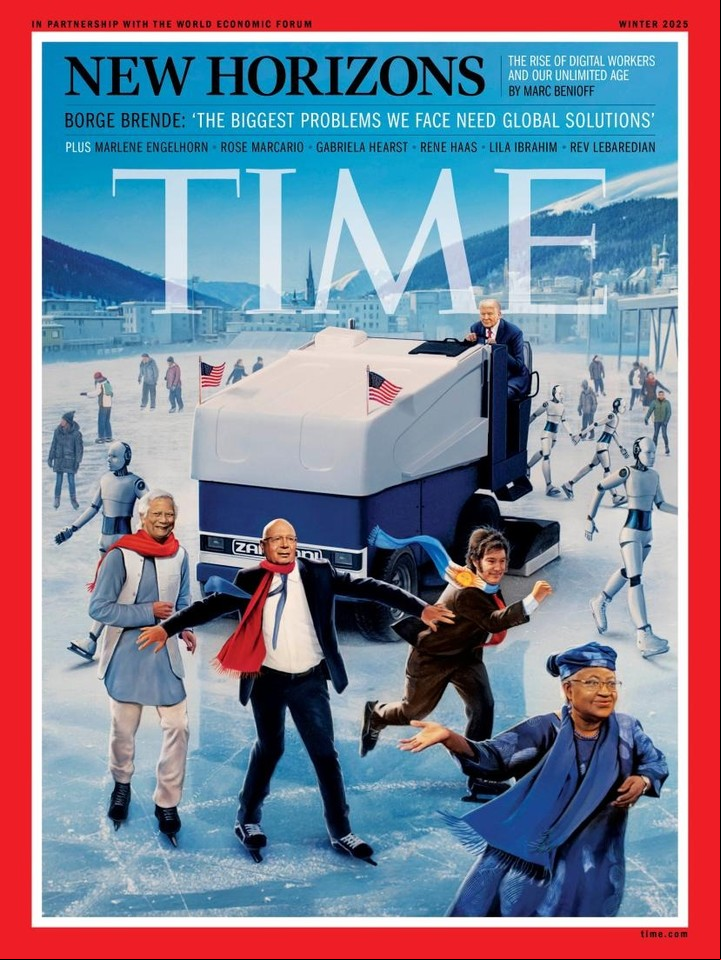 La revista Time, en su edición especial, con Milei en la portada.