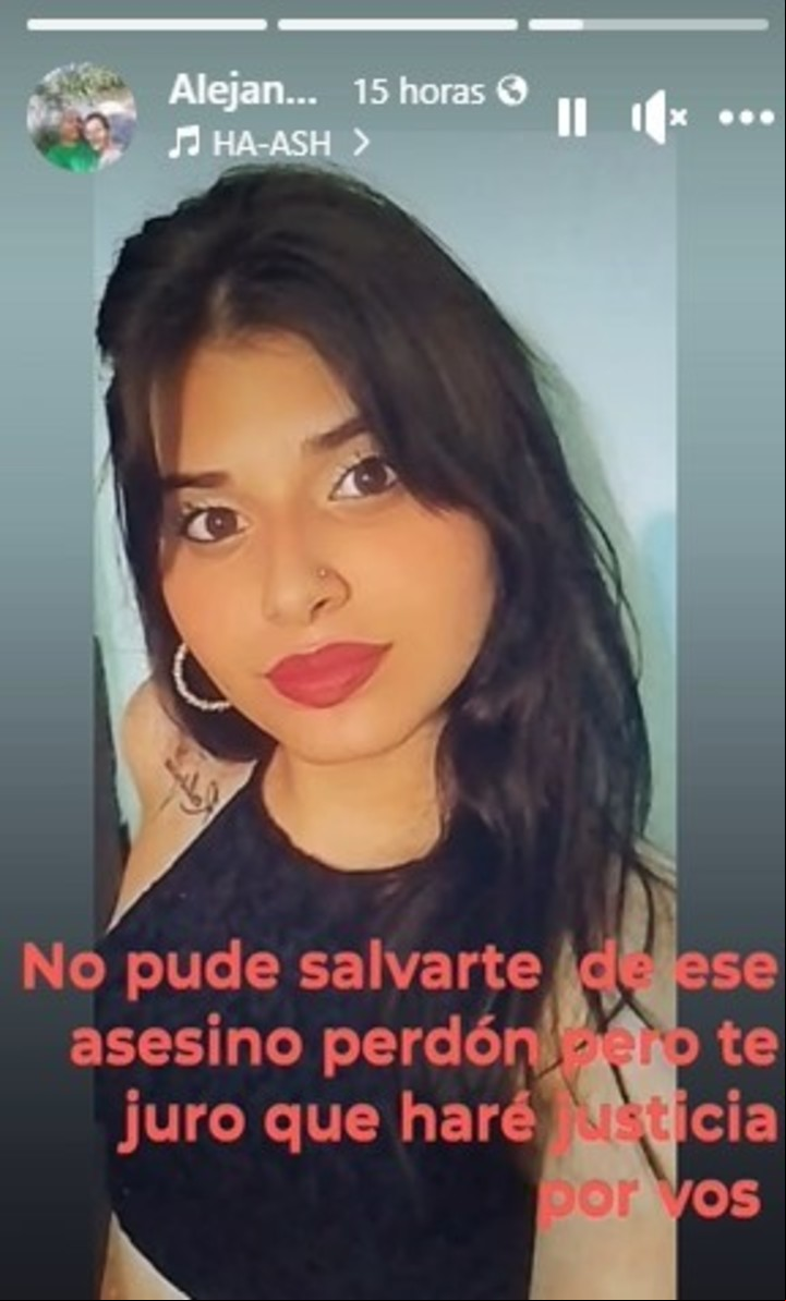 El posteo de la mamá de la víctima.