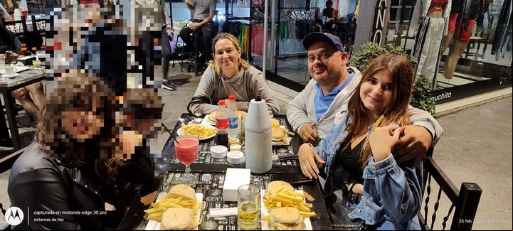 La familia, en las últimas vacaciones.