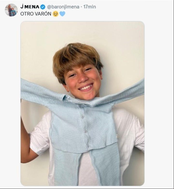 "Otro varón". Jimena Barón reveló el sexo de su futuro hijo. Foto: Instagram.