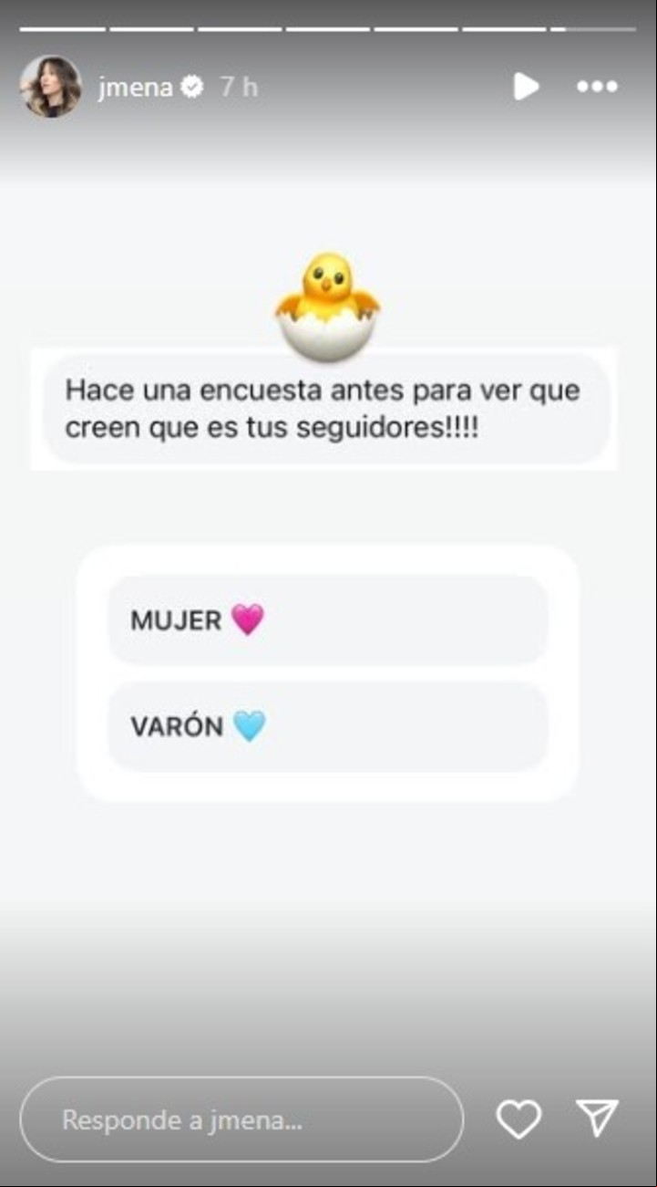 Jimena Barón realizó una encuesta en redes antes de develar el sexo de su bebé. | Foto: Instagram