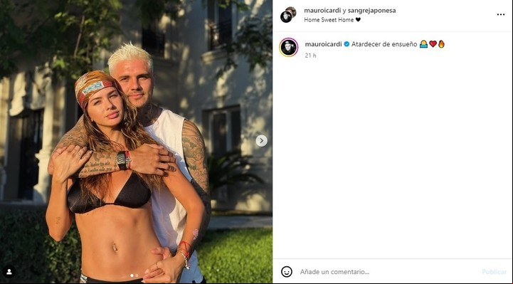 La China Suárez y Mauro Icardi subieron un nuevo romántico posteo en las redes sociales. | Foto: Instagram