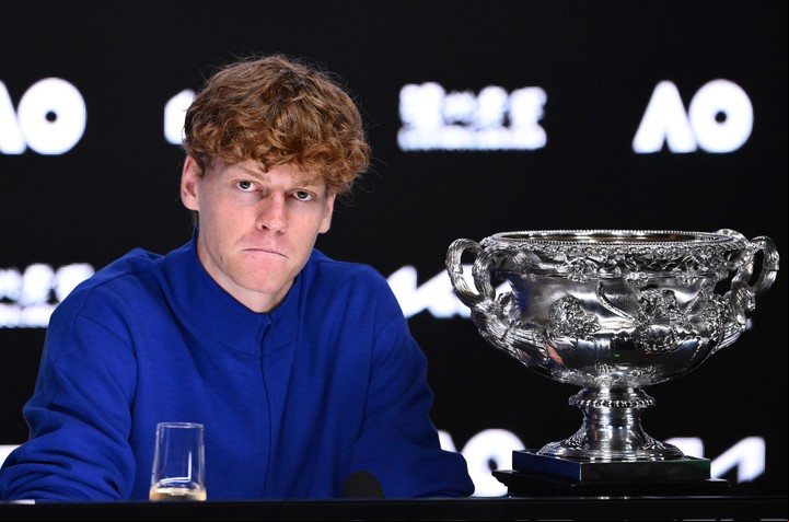 Jannik Sinner ganó el Abierto de Australia a fines de enero por segunda vez consecutiva. Foto: Joel Carrett / EFE / EPA.