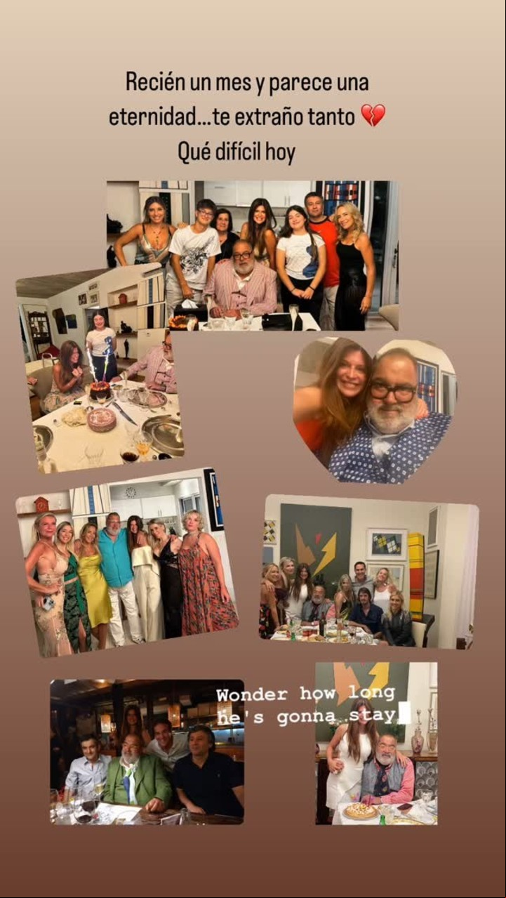 El posteo de Elba Marcovecchio en recuerdo de Jorge Lanata. Foto: Instagram.