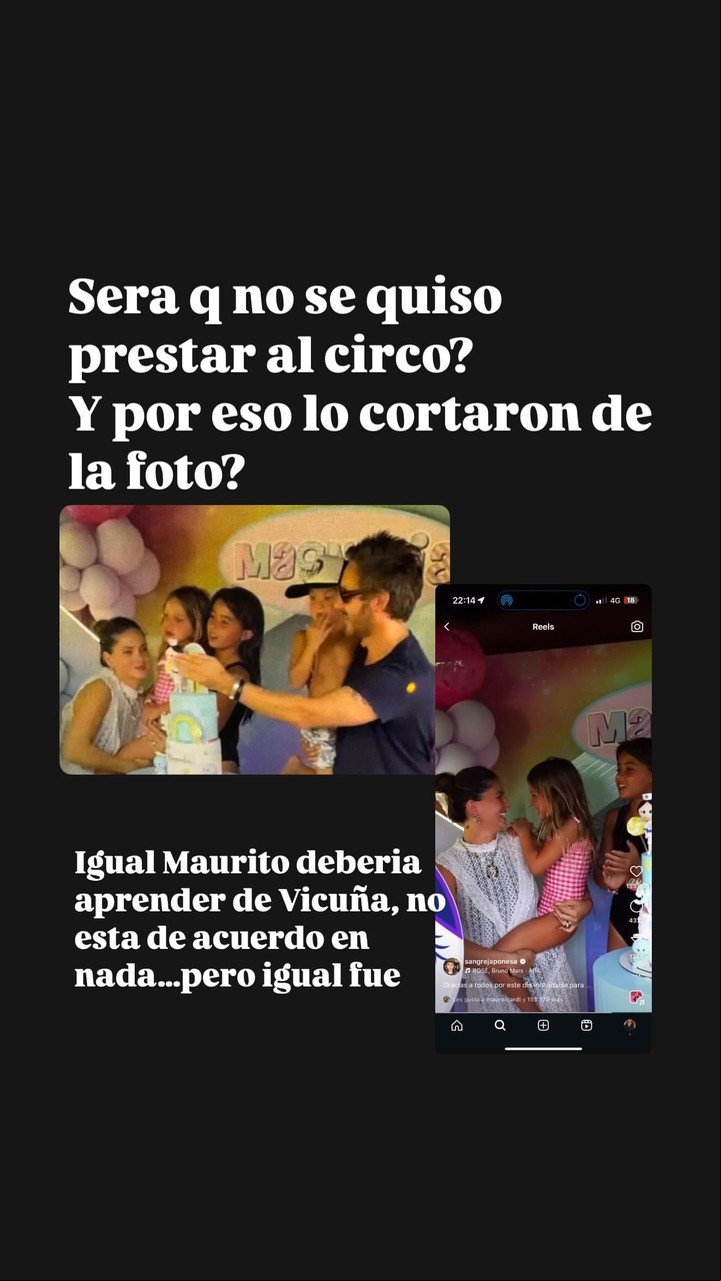 Yanina Latorre expuso la incomodidad de Benjamín Vicuña con Mauro Icardi y la China Suárez en el cumpleaños de su hija Magnolia. Foto: Instagram