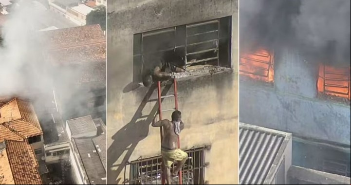 Las llamas destruyeron la fábrica de disfraces del carnaval.