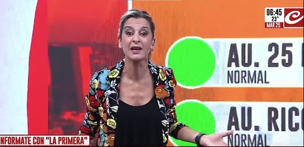 El fuerte enojo en vivo de una periodista de Crónica TV que abandonó el estudio a los gritos