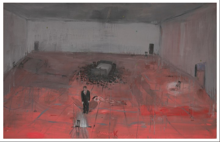 Siete ultimas canciones, 1986. Acrílico s/tela. 141,5 x 226 cm. Colección Malba.