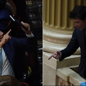 Lo que no se vio del fuerte cruce entre Manes y Caputo en el pasillo de Diputados