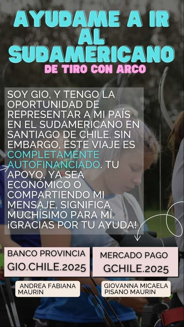 Giovanna Pisano Maurin y su familia están vendiendo rifas para reunir los 905 dólares que le faltan para ir al Sudamericano.