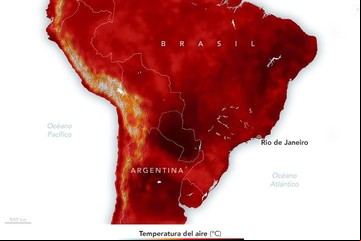 Alerta para Argentina por la peor anomalía climática de Sudamérica y dos ciudades en el top 10 de calor atípico