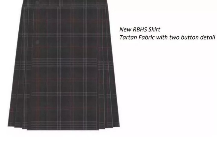 Así es la nueva falda para las chicas de secundaria. Imagen Escuela secundaria Rivington y Blackrod