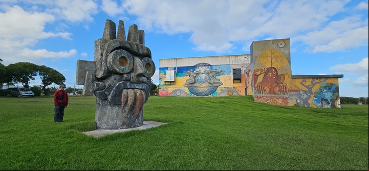 El predio con obras de las bienales de arte de Miramar. La próxima edición será del 4 al 13 de abril próximo. Foto Cecilia Profetico