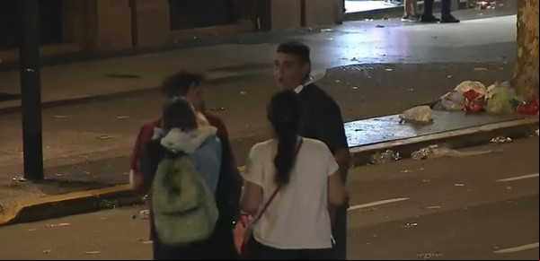 Golpeó a un cronista de TN que cubría la marcha y fue detenido