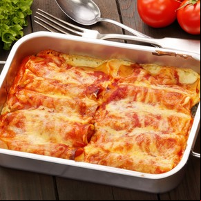 Canelones de pollo