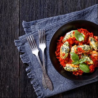 Malfatti de espinaca