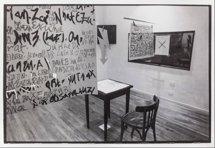 "El tiempo de la escritura asediada", obra de 1977.