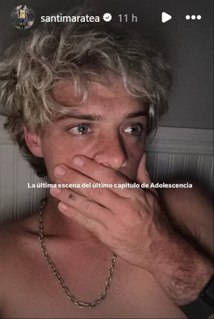 Santiago Maratea compartió su dolor tras ver la serie "Adolescencia"
