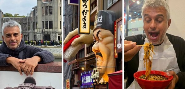 El exótico viaje de Mario Massaccesi por Japón y Corea del Sur: todas las fotos