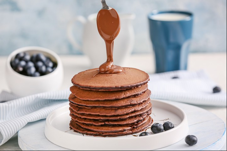 Pancakes de chocolate