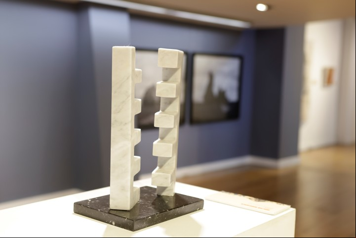 Hilda Rochna, en el Pabellón de las Bellas Artes de la UCA.