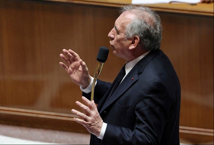 El primer ministro de Francia, François Bayrou, este martes en el Parlamento, en París. Foto: REUTERS