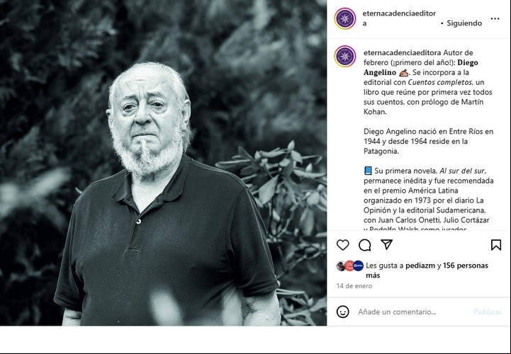 Diego Angelino. Foto: Instagram.