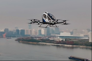 Empiezan a funcionar en China los primeros taxis voladores