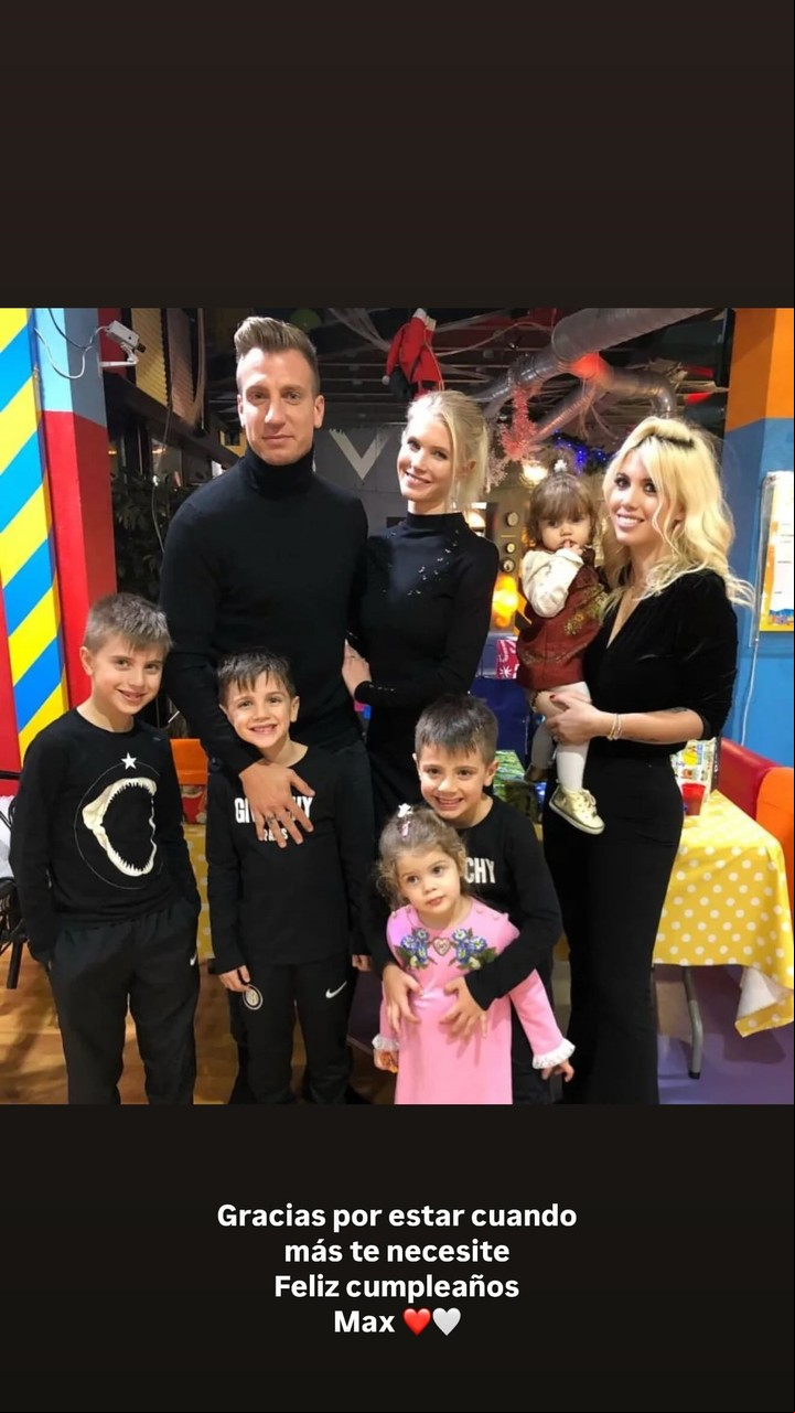 El cálido saludo de Wanda Nara a Maxi López por su cumpleaños. Foto: Instagram