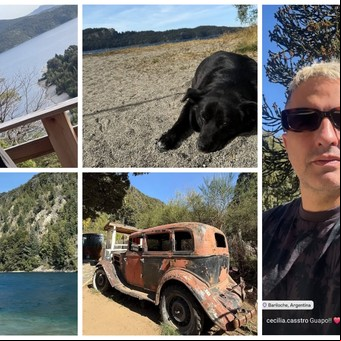 Las mini vacaciones de Ángel de Brito en Bariloche: todas las fotos