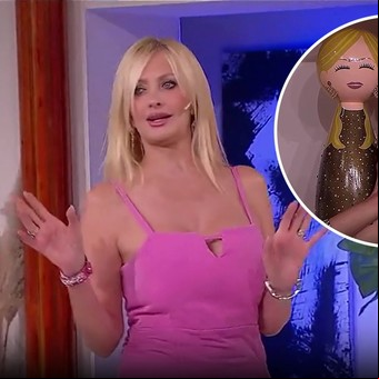 El regreso de Yuyito González a la televisión: los muñecos que representan su amor con Javier Milei
