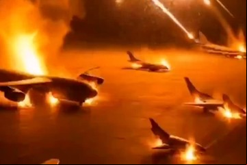 Video de guerra: Irán mostró como destruiría una enorme base de EE.UU.