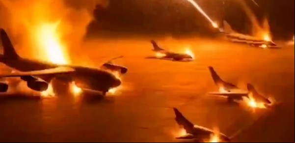 Video de guerra: Irán mostró como destruiría una enorme base de EE.UU.