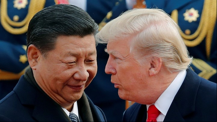 Donald Trump y Xi Jinping, presidente de China.