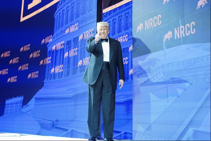 Trump, en la gala del Comité Nacional Republicano. Foto: Reuters