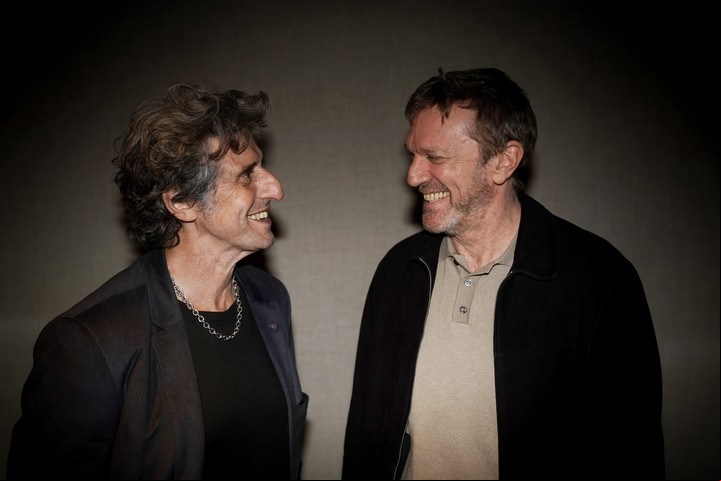 Miradas cómplices entre Diego Peretti y Federico D'Elía. La relación entre ellos y los otros dos "simuladores" (Martín Seefeld y Alejandro Fiore) permanece intacta. Foto: Emmanuel Fernández